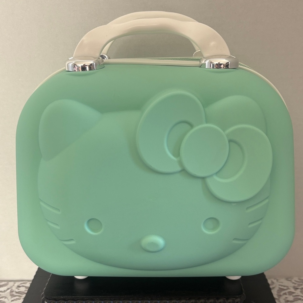 Mint Green 3D Hello Kitty Hard Shell Travel Case